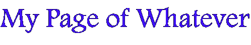 Yet another web page!